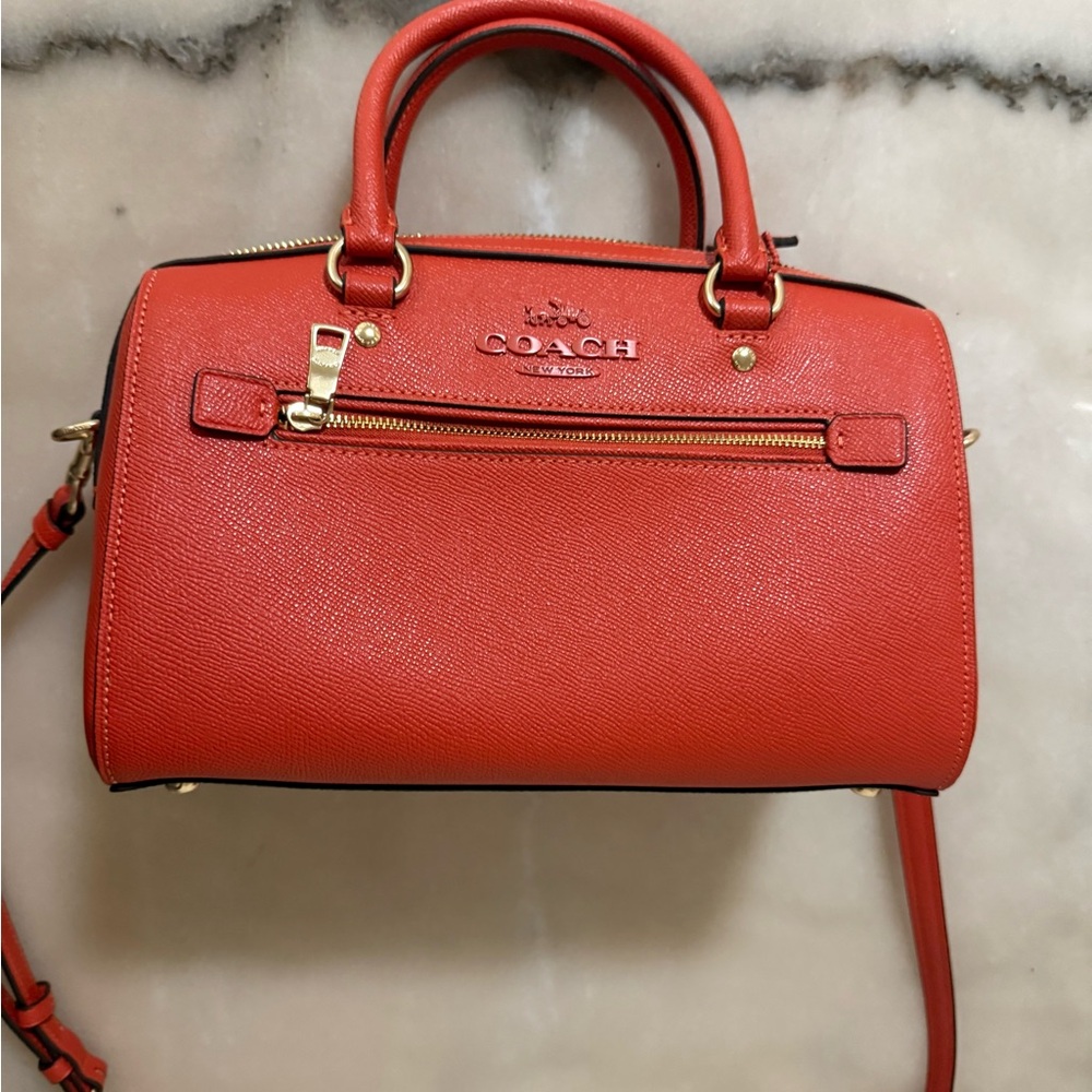 Coach Red Leather Handbag